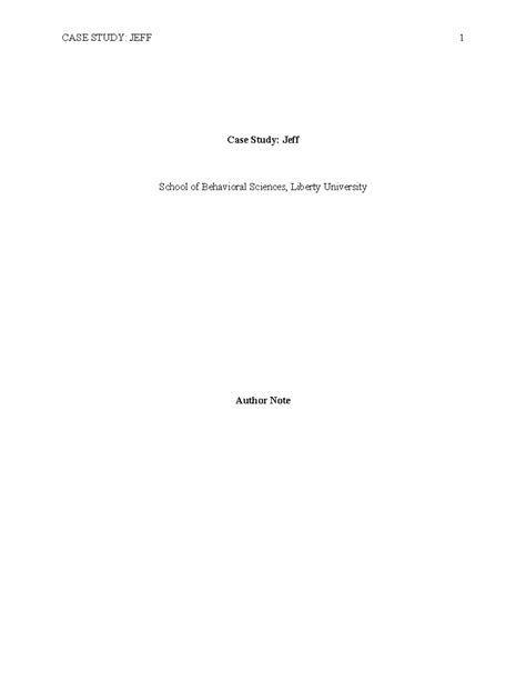 Image result for Failing Jeffrey Case Study Transcript