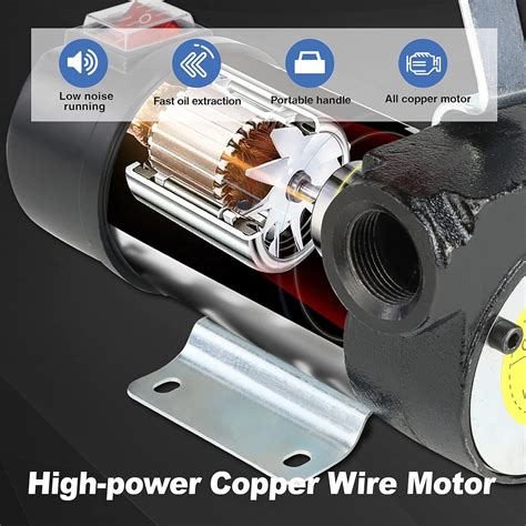TopQuaFocus 12 Volt Fuel Transfer Pump with Nozzle,Hose& Metal India | Ubuy