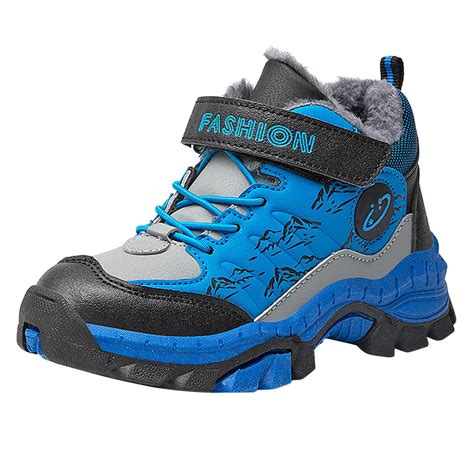 LIhncine Kids Snow Boots Boys Girls Winter Warm Waterproof Outdoor ...