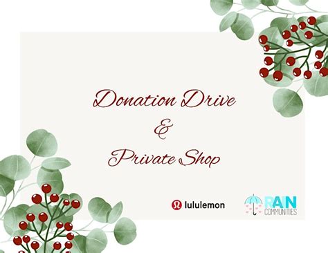 Donation Drive and Private Shop Event, lululemon Camarillo Outlet ...