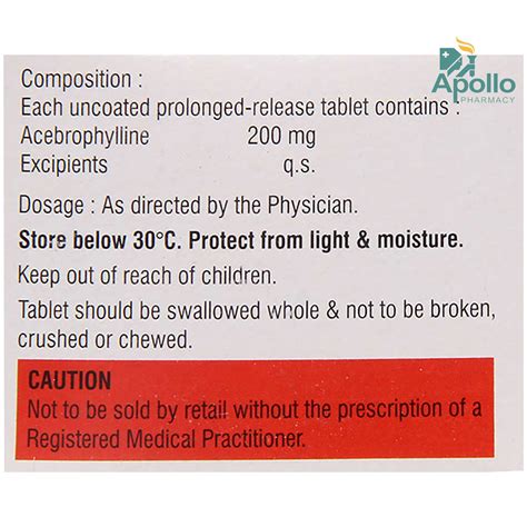 Brophyle SR Tablet 10's Price, Uses, Side Effects, Composition - Apollo ...