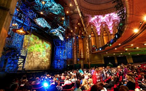 Download wallpaper lights, scene, theatre, balcony, hall, the audience ...