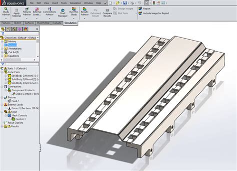 SolidWorks Simulation Contact Tutorial 的图像结果