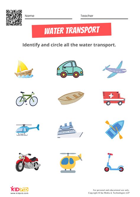 Transportation Worksheets for Preschoolers 的图像结果