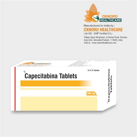 Capecitabine 500mg Tablets Oxnord Healthcare