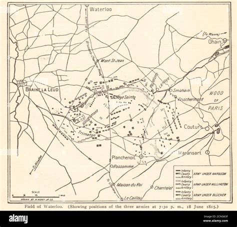 Battle of waterloo map hi-res stock photography and images - Alamy
