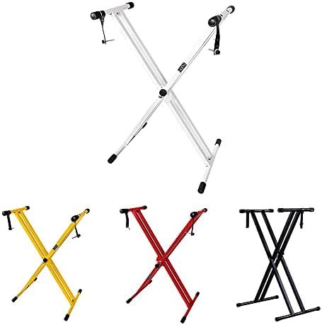 Kadence Keyboard Stand w/ Wheels - Black Z Style Metal Adjustable ...