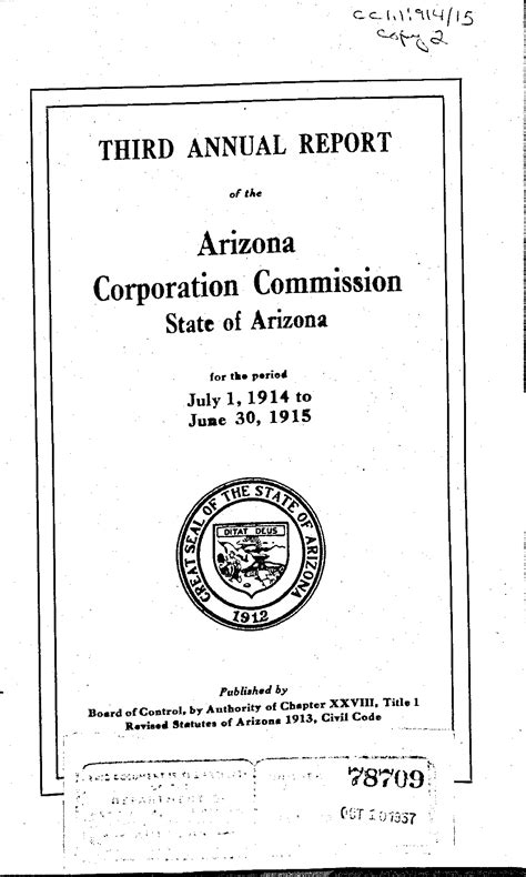 Annual report of the Arizona Corporation Commission 1915 | Arizona ...