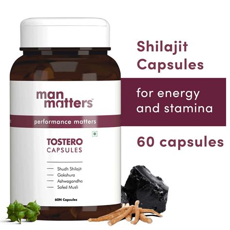 Buy MAN MATTERS PURE HIMALAYAN SHILAJIT ASHWAGANDHA, GOKSHURA ,120 ...