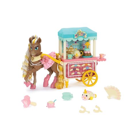 Amazon.com: Wild Manes Horse Toys Cherie’s Tea and Treats Cart Playset ...