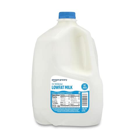 Amazon.com: Amazon Grocery, 1% Low Fat Milk, 1 Gallon, 128 Fl Oz ...