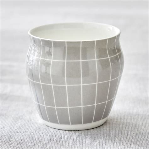 Buy Mandarin Monochrome Set of 3 Bone China Printed Kulhads - 240ml ...