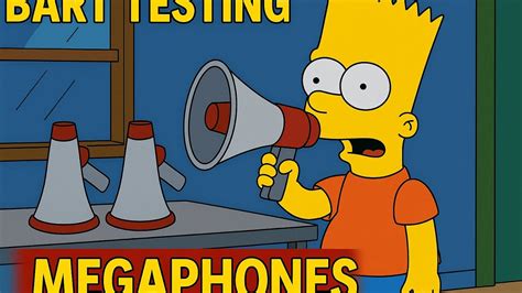 Bart Simpson Megaphone Testing 的图像结果