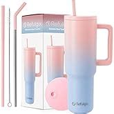 DOCAT 1200ML Stainless Steel Tumbler with Lid and Straw, Hot and Cold ...