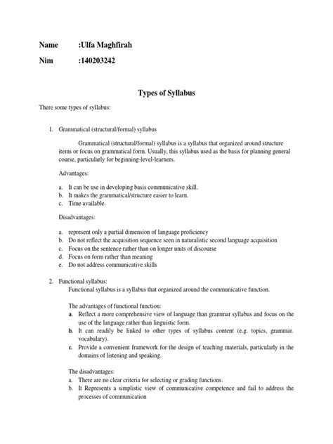 Image result for Types of Syllabus PDF