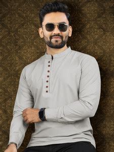 VeBNoR Men Solid Straight Kurta - Buy VeBNoR Men Solid Straight Kurta ...