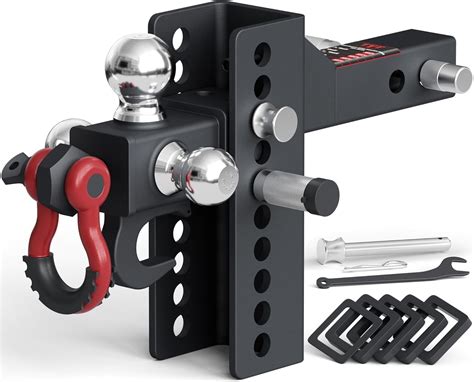 TYT Adjustable Multi Ball Trailer Hitch With Swivel Shackle And Tow ...