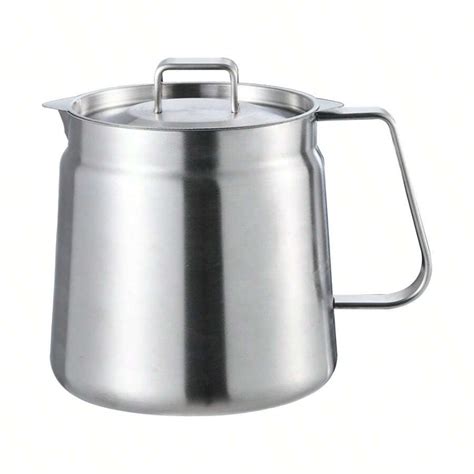 Stainless Steel 304 Oil Filter Container With Strainer And Frying ...