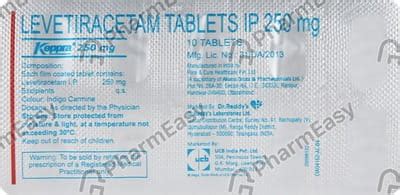 Keppra 250 MG Tablet (10): Uses, Side Effects, Price & Dosage | PharmEasy