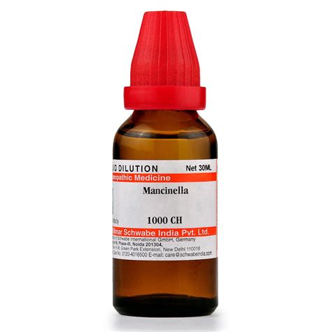 Buy Dr.Willmar Schwabe Mancinella 1000 CH Dilution, 30 ml | 19 Minutes ...