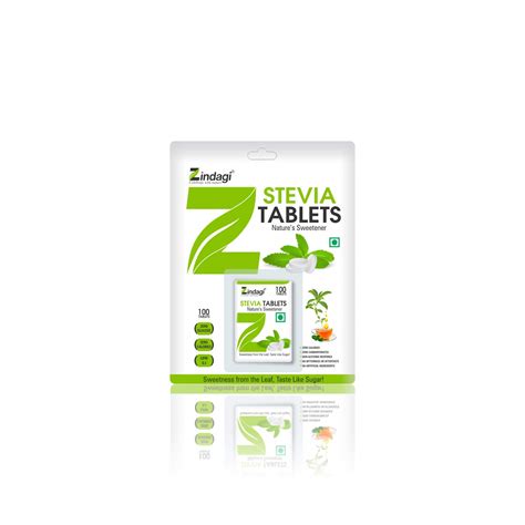 Zindagi Stevia Tablets - Zero Calorie Sweetener - Stevia Powder Extract ...
