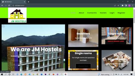 Hostel Management Dashboard Using Bootstrap 的图像结果
