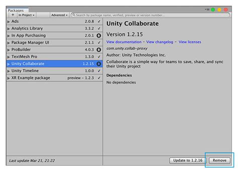 Image result for Unity 3D Remove Package Cache