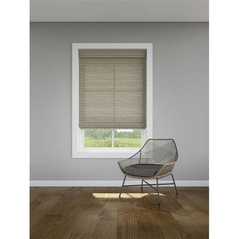 LEVOLOR 59-in x 64-in Greystone Light Filtering Cordless Roman Shade ...