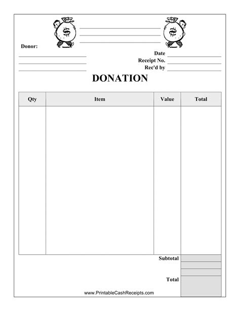 Free Printable Donation Receipt Templates [PDF, Word, Excel]