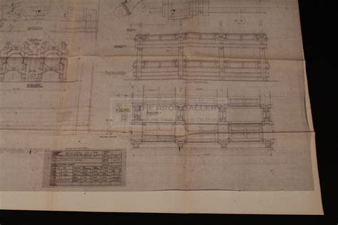 The Prop Gallery | Art department blueprint - Torpedo rack