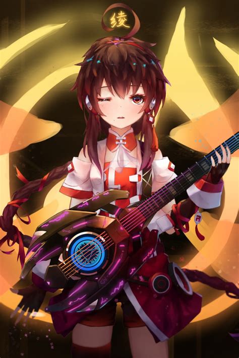 Download wallpaper music, girl, Vocaloid, anime, bishojo, kanji ...