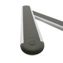 Flexo LED de 6W dimmable para pared. Mel gris