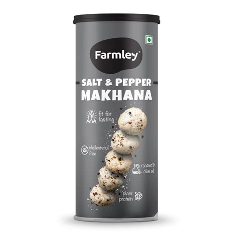 Farmley Salt & Pepper Roasted Makhana I 77 g, Pack of 1 I Fit for ...