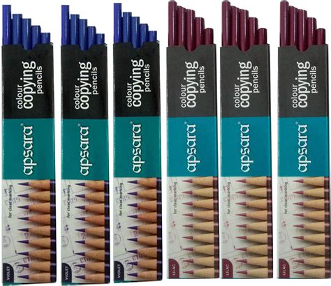 Nataraj Apsara Lilac Colour Copying Pencils+30 Apsara Violet Colour ...