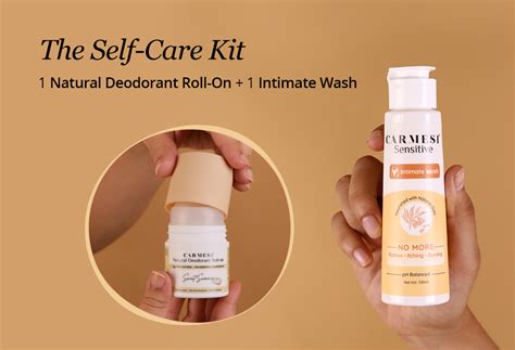 Carmesi Natural Deodorant Roll-on (Sweet Summer) + Carmesi Intimate Wa