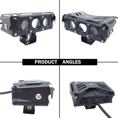 LIU HJG S-75 Future Eye 3-Lens Fog Light Yellow/White & Devil Eye High