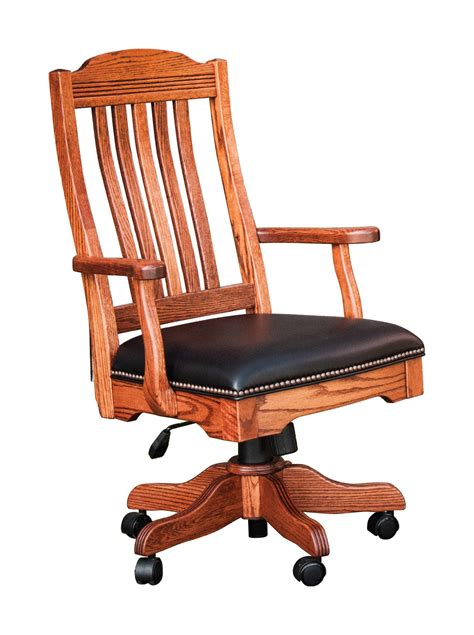 Royal Office Chair | Amish Solid Wood Office Chairs | Kvadro Furniture