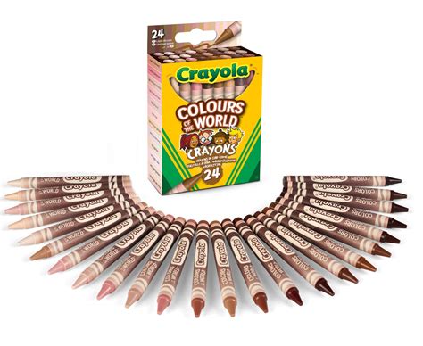 Buy Crayola Colours of the World Wax Colouring Crayons - Assorted ...