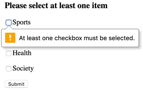 Image result for At Least One Checkbox Required JavaScript
