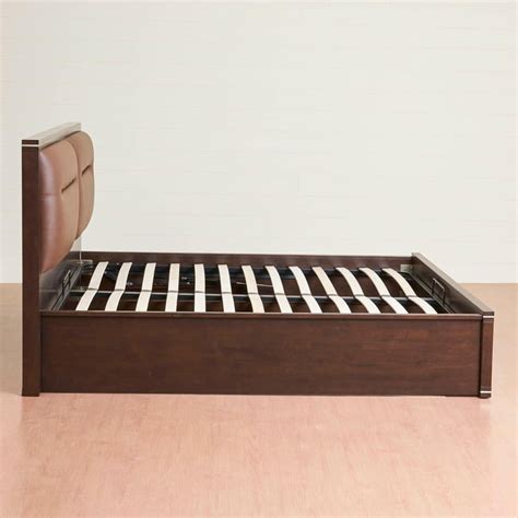Buy Valencia Queen Size Bed With Hydraulic Box Storage - 150 x 195 cm ...