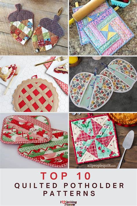 Top 10 Free Quilted Potholder Patterns (+8 Bonus Patterns For Sale) - I ...