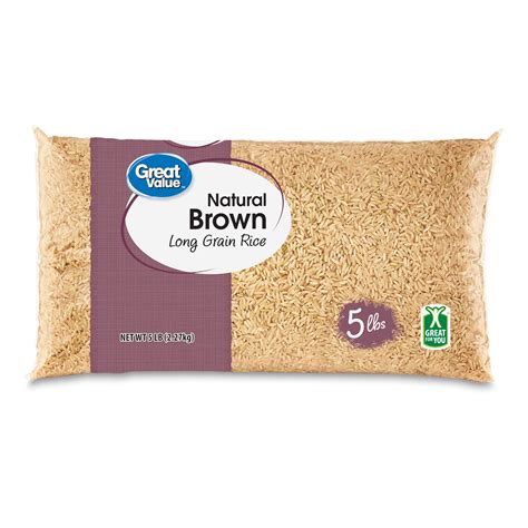 Great Value Natural Brown Long Grain Rice, 32 oz - Walmart.com