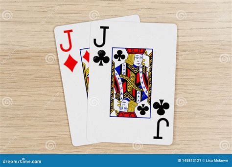 Pair of Jacks - Casino Playing Poker Cards Stock Image - Image of ...