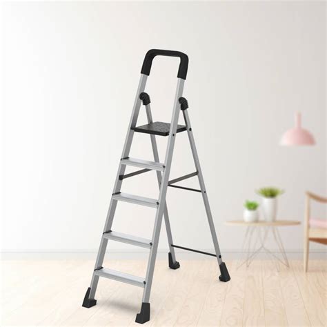 Asian Paints TruCare Home Superior 5-Steps Ladder, Foldable, Slip ...