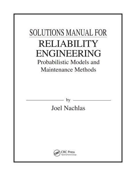 Image result for Reliability Engineering Book PDF