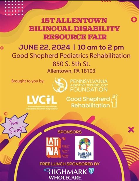 Allentown Bilingual Resource Fair, Good Shepherd Rehabilitation Network ...