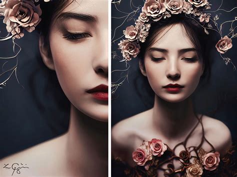 ArtStation - A Face of a Blessed and Curse Warrior Princess