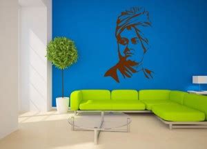 Decor Villa 86.36 cm Decor Villa Neta ji Wall Sticker Large - Size (23 ...
