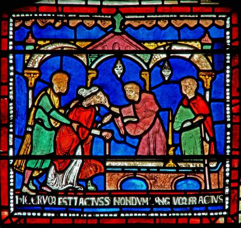 (detalle) de la Ventana del Milagro que representa la historia de ...