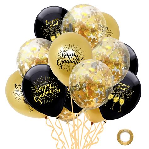 Buy 2021 Graduation Party Supplies Decorations Black and Gold Congrats ...
